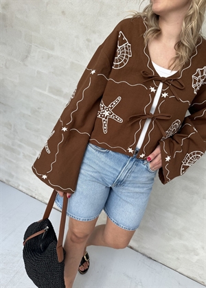 Seashell bluse Soft Brown Sissel Edelbo 